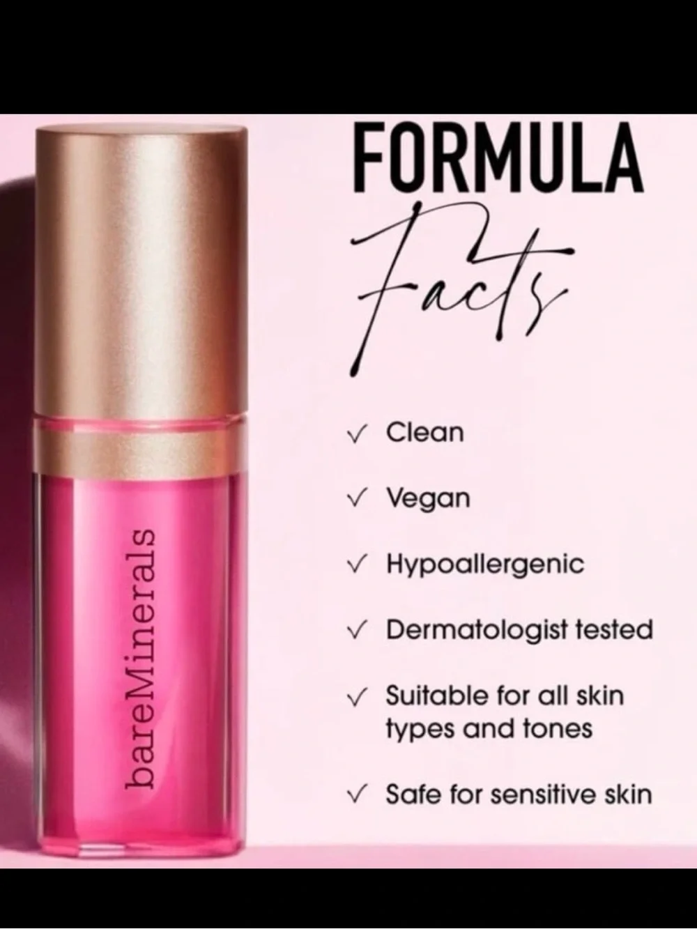 Bareminerals Nourishing Lip Oil Lipgloss in Adore BNIB
